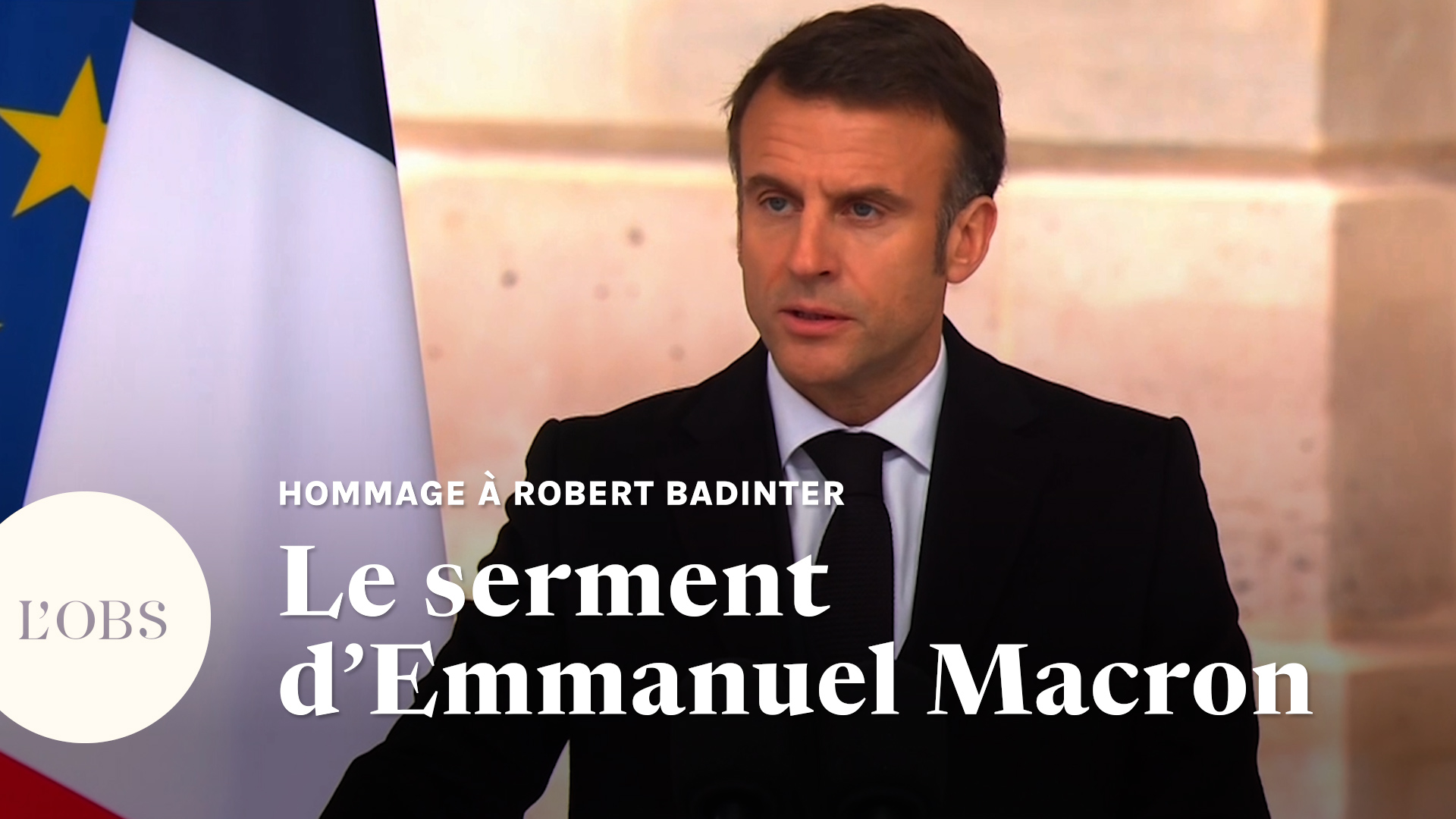 L'hommage à Badinter : Macron fait le serment "d'être fidèle à son enseignement"
