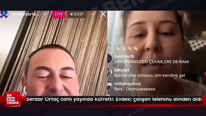 Serdar Ortaç canlı yayında küfretti: Evdeki çalışan telefonu elinden aldı