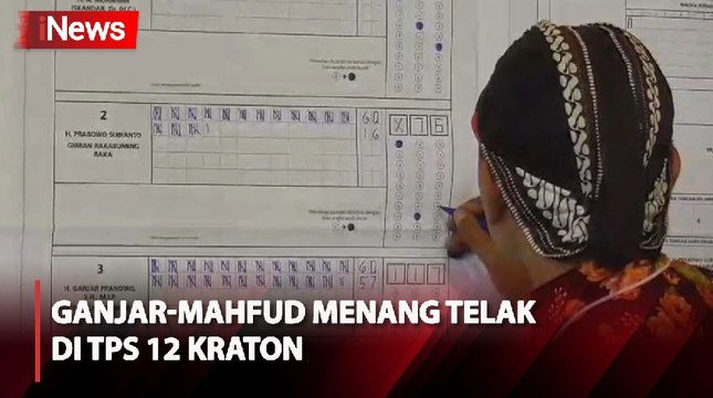 Kantongi 117 Suara, Ganjar-Mahfud Menang Telak di TPS 12 Tempat Sri Sultan HB X Mencoblos