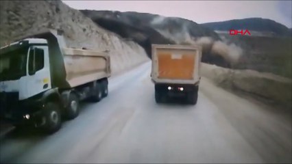 Altın madenindeki toprak kaymasının yeni görüntüleri