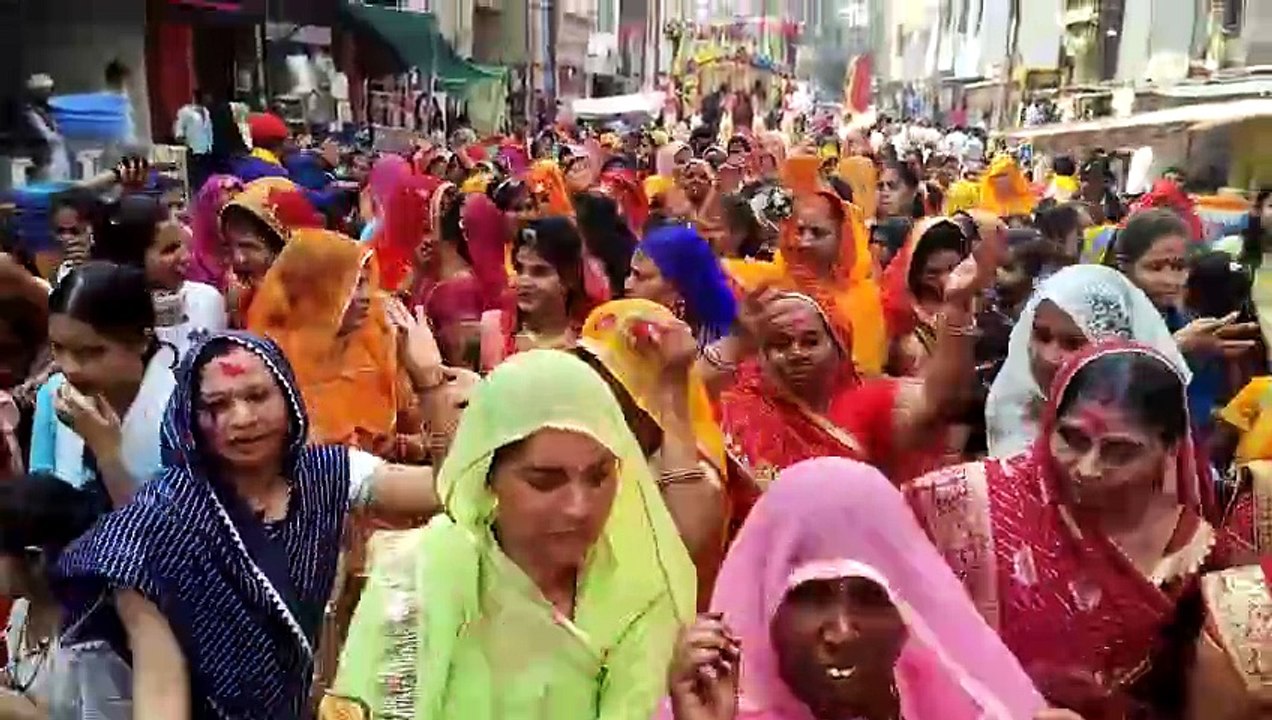 दमामी समाज की ओर से निकाली शोभायात्रा, सरस्वती...