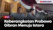 Keberangkatan Prabowo Gibran Dari Kertanegara Menuju Istora