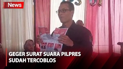Detik-Detik Wanita Histeris usai Surat Suara Pilpresnya Sudah Tercoblos di Tegal