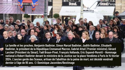 Download Video: Hommage national à Robert Badinter : sa fille Judith, qui avait mystérieusement disparu, en larmes face au cercueil