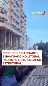 Prédio de 19 andares é evacuado no litoral paulista após 'colapso estrutural' #shorts