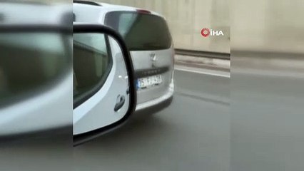 Trafikte şoke eden görüntü!