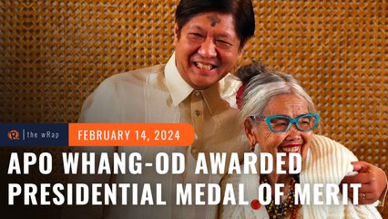 Filipino tattoo artist Whang-Od awarded the Presidential Medal of Merit