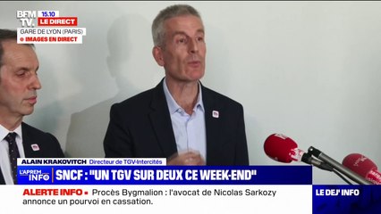 Grève SNCF: "L'ensemble des trains pour les Alpes assuré" déclare Alain Krakovitch, directeur de TGV-Intercités