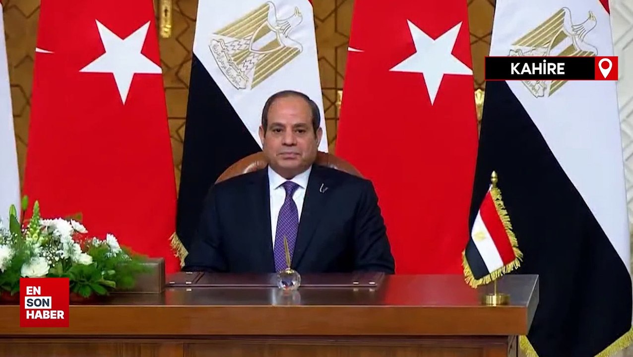 Cumhurbaşkanı Erdoğan ve Sisi, Kahire'de ortak mutabakat metnine imza attı