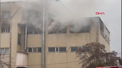 Beykoz'da fabrikada yangın