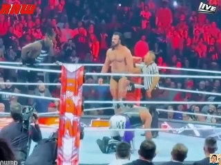 Drew McIntyre punch R Truth in the face for trying to give Damien Priest his cut on WWE Raw (January 22 2024)