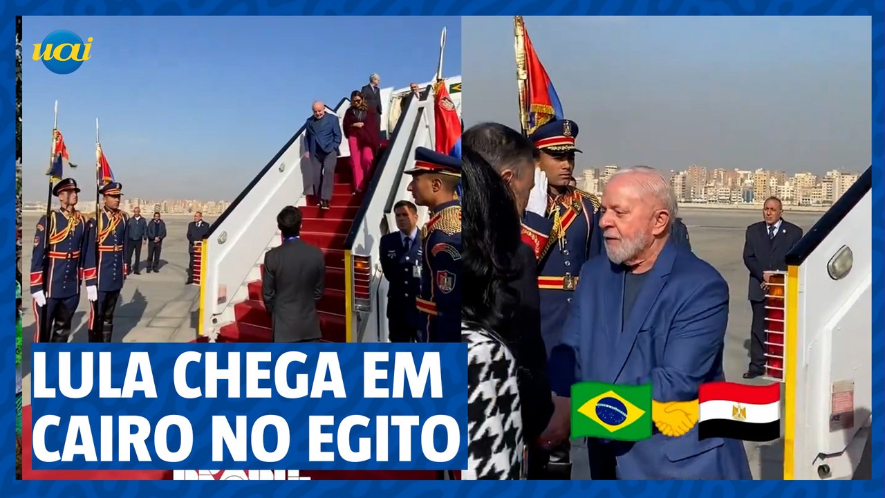 Lula chega no Egito