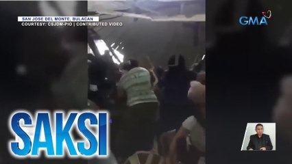 Bahagi ng ikalawang palapag ng simbahan, gumuho; 1 patay, 55 sugatan | Saksi