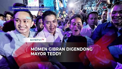 Momen Gibran Digendong Mayor Teddy Saat di Istora Senayan