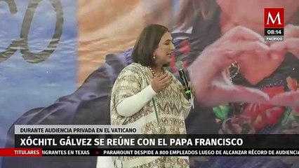 Xóchitl Gálvez se reúne con el Papa Francisco en Roma