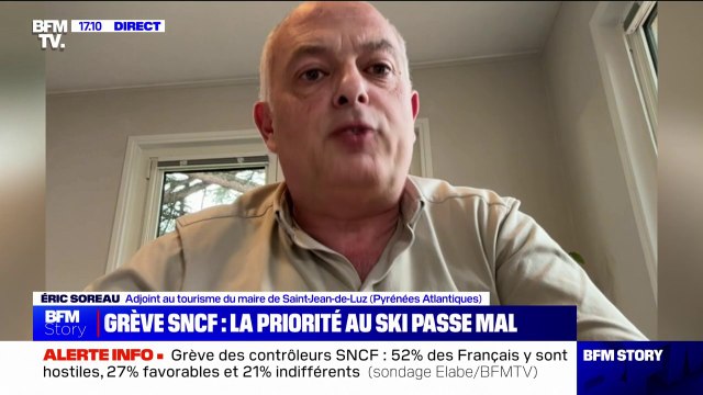 Grève à la SNCF: Les Alpes sont plus favorisées que nous dans les Pyrénées , regrette Éric Soreau (adjoint au maire de Saint-Jean-de-Luz en charge du tourisme)