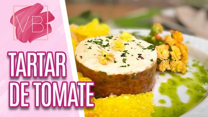 TARTAR de TOMATE com sourcrem VEGANO - Você Bonita (14/02/2024)