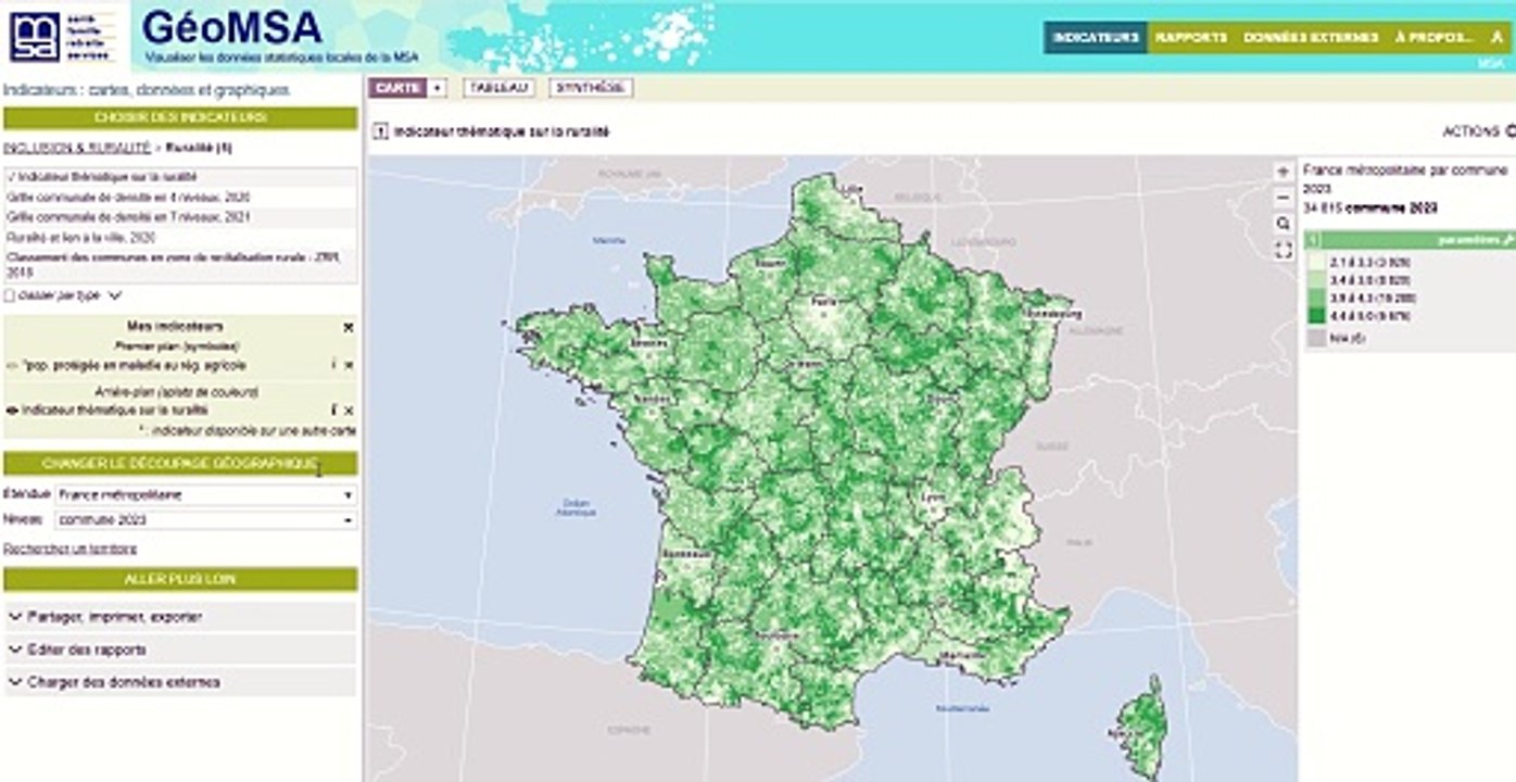 Tutoriel GéoMSA pour l'appel à projet MSA Inclusion & ruralité