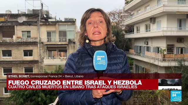 Informe desde Beirut: cuatro civiles fallecieron en Líbano tras ataques israelíes