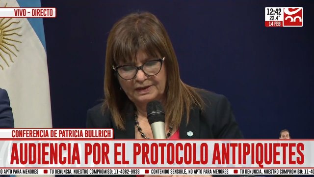 Patricia Bullrich: No puede con su genio Cristina, como esos criminales que regresan a la escena del crimen