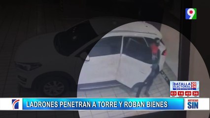 Captan momento de asaltantes que penetran en torre de La Esperilla| Primera Emisión SIN