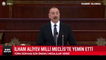 Azerbaycan Cumhurbaşkanı Aliyev yemin ederek görevine başladı: 