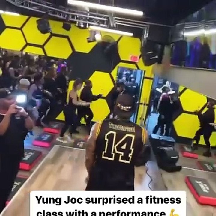 Yung Joc performs during fitness class and was paid $50,000