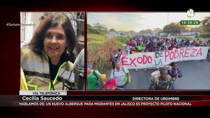 Cecilia Saucedo explica que el nuevo albergue para migrantes en Jalisco es proyecto piloto nacional