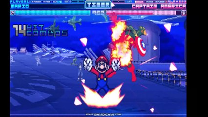 Pyrusverse MUGEN: Super Mario vs Captain America - Made with Clipchamp