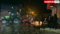 Şanlıurfa-Mardin karayolu taşkın nedeniyle trafiğe kapatıldı