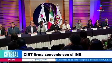 La CIRT firma convenio con el INE para promocionar los debates, la participación y el voto