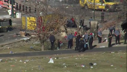 Crowds scatter after shooting at Kansas City Chiefs Super Bowl parade