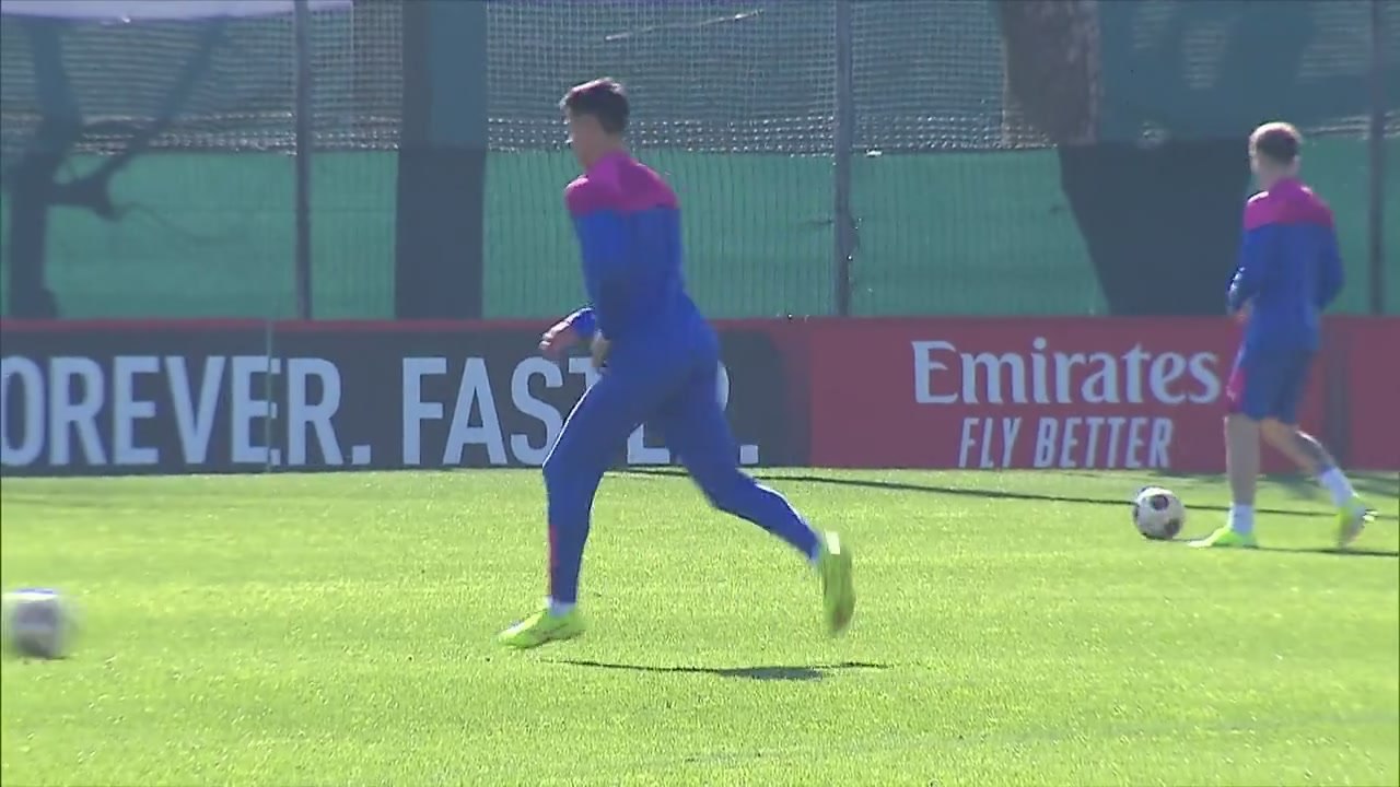 AC Milan train ahead of UEFA Europa League clash with Rennes