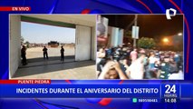 Puente Piedra: enfrentamientos en la celebración del aniversario del distrito