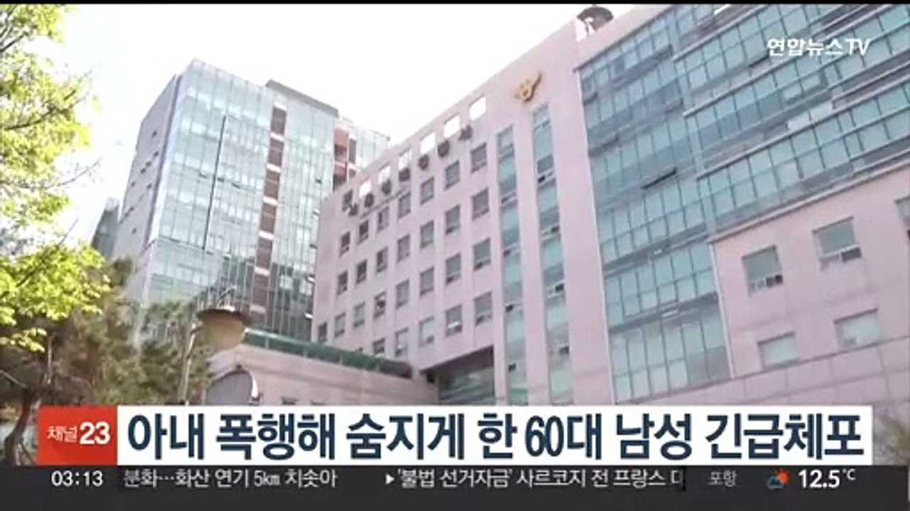 아내 폭행해 숨지게 한 60대 남성 긴급체포