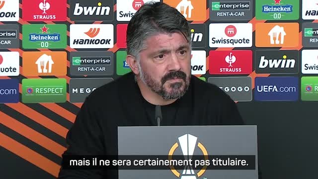 Marseille - Gattuso justifie la présence de Mbemba, qui ne sera pas titulaire , dans le groupe
