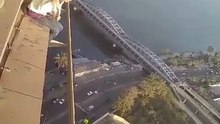 A girl falls from the top of a hotel in Cairo