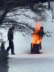 Neighbor Kids Learn Why It's Dangerous to Play With Fire