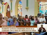 Nueva Esparta | Feligreses conmemoran el inicio de la Cuaresma con la misa del Miércoles de Ceniza