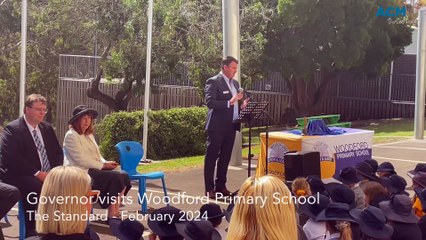 Governor visits Woodford Primary School