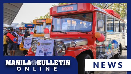 Modern jeepneys with traditional designs at Araneta Center Jeepney Terminal