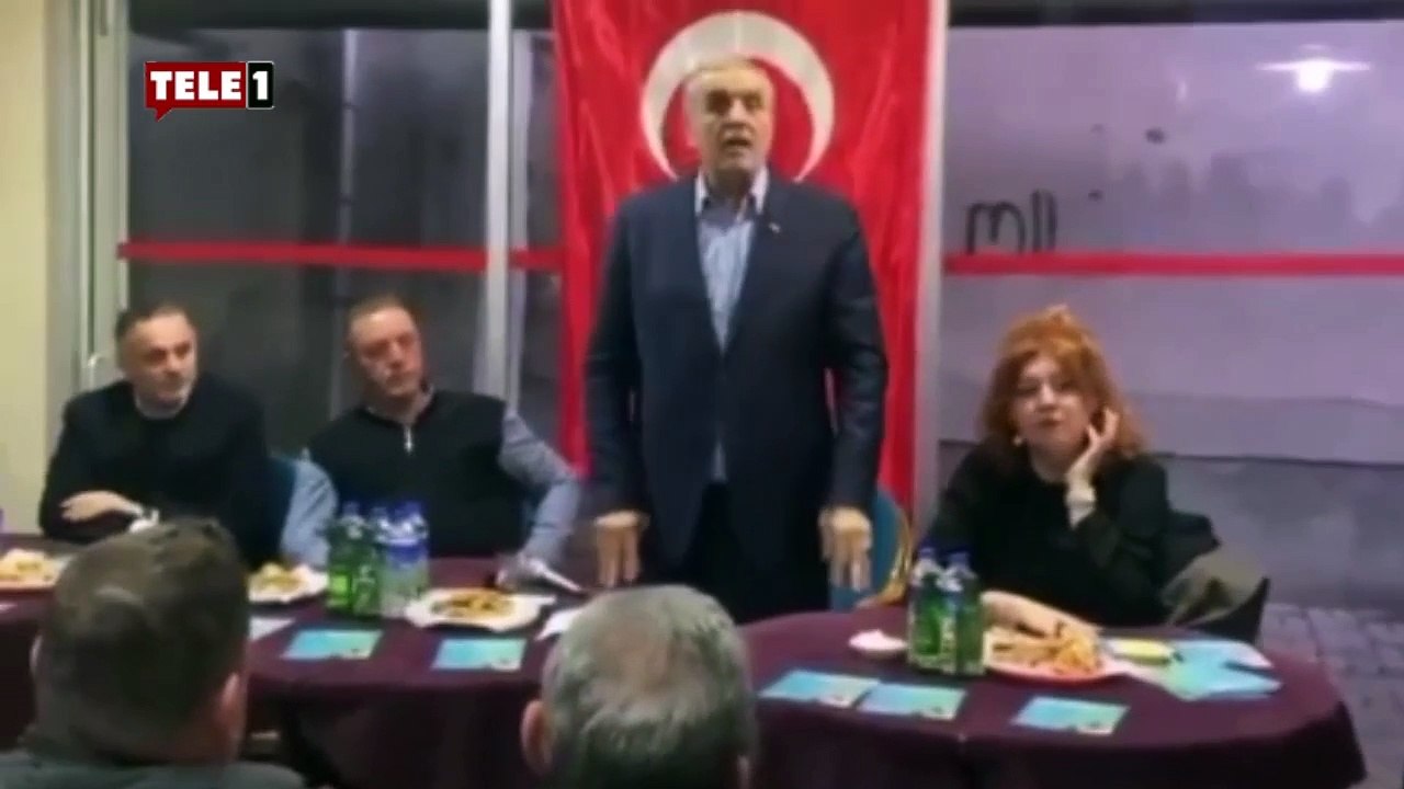 AKP'li belediye başkan adayı seçmene el hareketi çekti