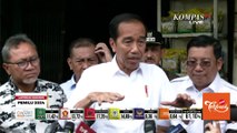 Tinjau Pasar Induk Cipinang, Jokowi Pastikan Stok Beras Cukup