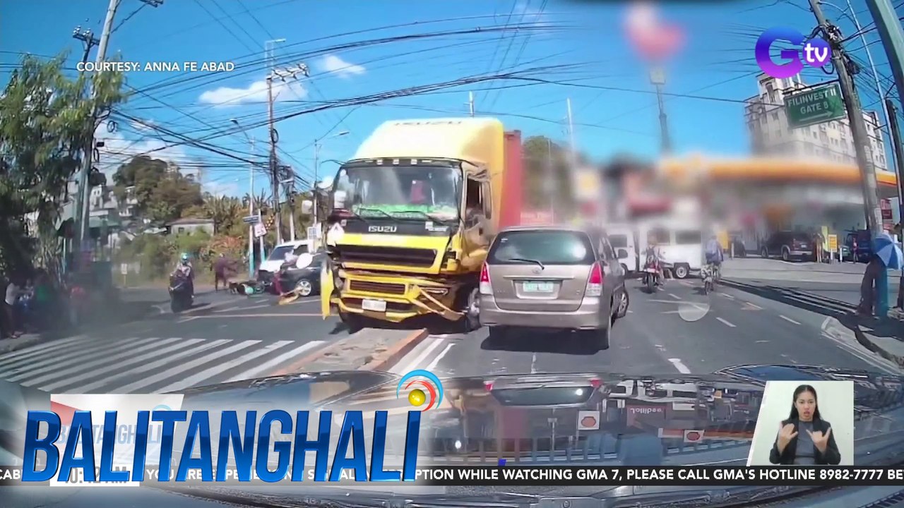 Trailer truck na nawalan umano ng preno, inararo ang ilang sasakyan | BT