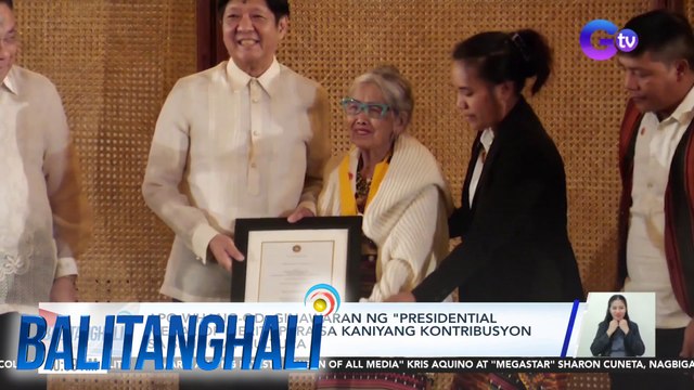 Apo Whang-od, ginawaran ng Presidential Medal of Merit para sa kaniyang kontribusyon sa sining at kultura | BT