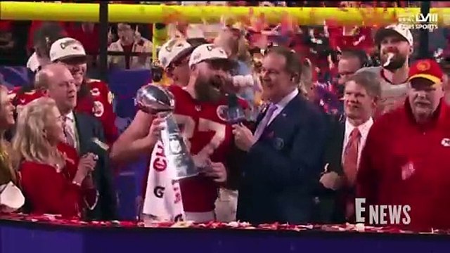Taylor Swift & Travis Kelce KISS After Kansas City Chiefs Win Super Bowl 2024! _