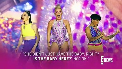 Pregnant Pink Fan Goes Into LABOR During Show… Again _ E! News(1)