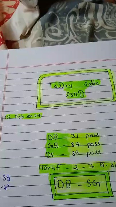 DB - 31 GB - 87 Ds - 89 ||Delhi Bazaar - Shree Ganesh  || 15 Feb 2024 Uncut Game @ToDay Satta SoliD