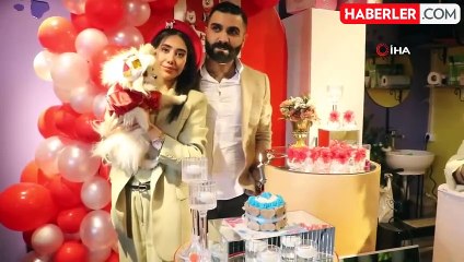 Hatay'da ilginç doğum gününde renkli görüntüler oluştu
