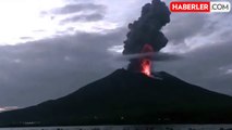 Japonya'da Sakurajima Yanardağı'nda Patlama Meydana Geldi